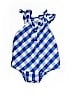 Carter's 100% Cotton Plaid Blue Short Sleeve Outfit 12-18 MO / 18 MO - photo 1