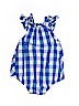Carter's 100% Cotton Plaid Blue Short Sleeve Outfit 12-18 MO / 18 MO - photo 2