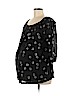 Old Navy - Maternity 100% Cotton Black Long Sleeve Blouse Size M - photo 1