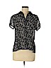 Ann Taylor Factory 100% Polyester Black Short Sleeve Blouse Size 8 (petite) - photo 1
