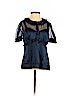 Marc by Marc Jacobs 100% Silk Blue Short Sleeve Silk Top Size 2 - photo 1