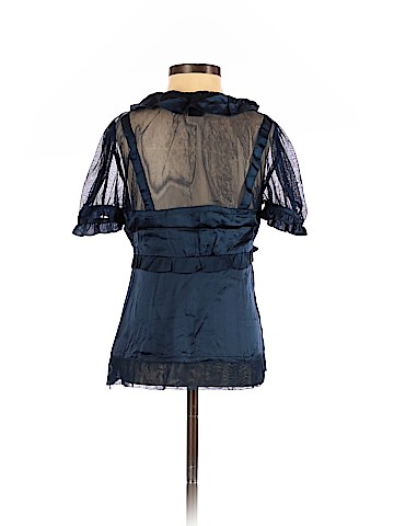 Marc by Marc Jacobs Short Sleeve Silk Top (view 2)