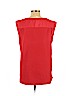 J. Crew Factory Store 100% Polyester Red Short Sleeve Blouse Size L - photo 2