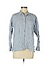 J.jill 100% Linen Blue Long Sleeve Button-Down Shirt Size M (petite) - photo 1