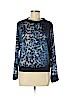 Vince Camuto 100% Polyester Blue Long Sleeve Blouse Size M (petite) - photo 1