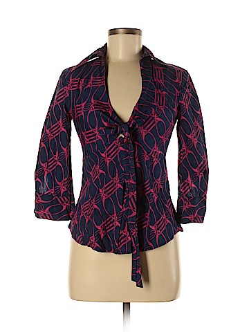 Diane von Furstenberg 3/4 Sleeve Button-Down Shirt (view 1)