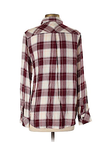 Cosmic Blue Love Long Sleeve Button-Down Shirt (view 2)