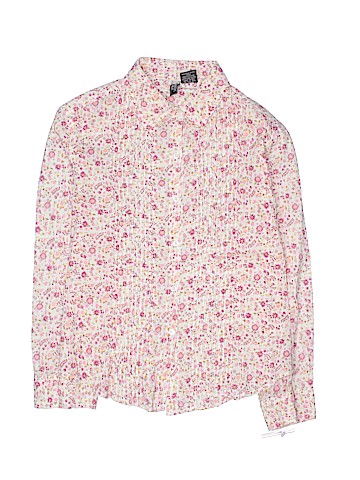 Passport Girl Long Sleeve Button-Down Shirt (view 1)