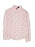 Passport Girl 100% Cotton Pink Long Sleeve Button-Down Shirt Size L (kids) - photo 1