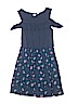 Gap Kids 100% Cotton Floral Blue Dress Size 10 - photo 1