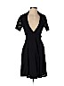 Diane von Furstenberg 100% Cotton Black Casual Dress Size 4 - photo 1