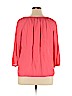 INC International Concepts 100% Polyester Pink 3/4 Sleeve Blouse Size XL - photo 2