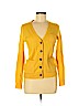 Wallace 100% Wool Yellow Wool Cardigan Size M - photo 1