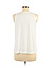 Ann Taylor LOFT White Sleeveless T-Shirt Size M - photo 2