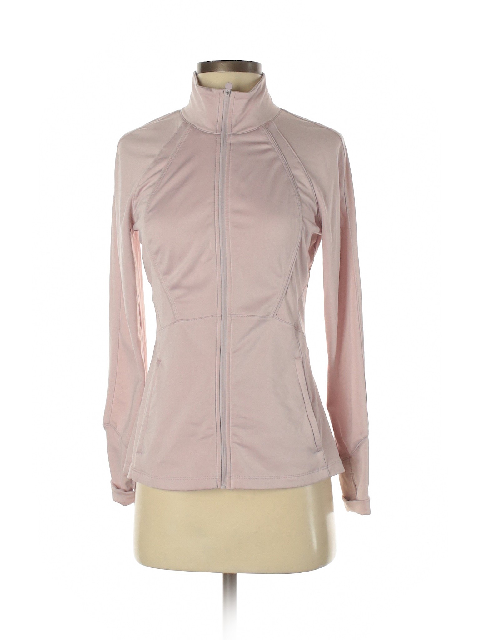 Apana Solid Pink Track Jacket Size XS - 82% off | thredUP