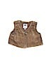 Old Navy Tan Faux Fur Vest Size 6-12 mo - photo 1