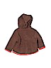 Hanna Andersson 100% Polyester Graphic Brown Zip Up Hoodie Size 60 cm / US 3-6 MO - photo 2