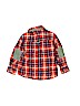 OshKosh B'gosh 100% Cotton Plaid Orange Long Sleeve Button-Down Shirt 18-24 MO / 24 MO - photo 2