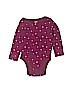Old Navy 100% Cotton Purple Long Sleeve Onesie Size 6-9 mo - photo 1
