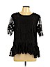 Juicy Couture Black Short Sleeve Blouse Size 12 - photo 1