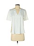 Trina Turk 100% Polyester White Short Sleeve Blouse Size XS - photo 1