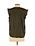Ann Taylor LOFT 100% Polyester Green Short Sleeve Blouse Size S (petite) - photo 2