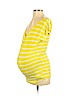 Bump Start by Motherhood Maternity Yellow Short Sleeve T-Shirt Size M - photo 1