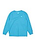 Old Navy 100% Cotton Solid Blue Long Sleeve T-Shirt Size 10 - 12 - photo 1