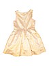 Cat & Jack Metallic Gold Special Occasion Dress Size 10 - 12 - photo 2
