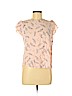 Ann Taylor LOFT 100% Viscose Pink Short Sleeve Blouse Size M (petite) - photo 1