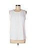 Karl Lagerfeld 100% Polyester White Sleeveless Top Size M - photo 1