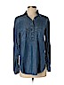 Lou & Grey 100% Lyocell Blue Long Sleeve Blouse Size XS - photo 1