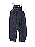 Baby Gap 100% Cotton Solid Blue Overalls Size 6-12 mo - photo 1
