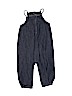 Baby Gap 100% Cotton Solid Blue Overalls Size 6-12 mo - photo 2