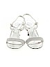 I.Miller 100% Leather Silver Heels Size 9 - photo 2