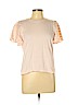 Ann Taylor 100% Cotton Pink Short Sleeve Top Size L (petite) - photo 1