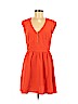 H&M 100% Polyester Orange Casual Dress Size 6 - photo 1