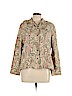 Alfred Dunner 100% Polyester Tan Long Sleeve Button-Down Shirt Size 12 (petite) - photo 1