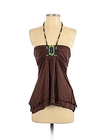 BCBGMAXAZRIA Sleeveless Silk Top (view 1)