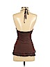 BCBGMAXAZRIA Brown Sleeveless Silk Top Size M - photo 2