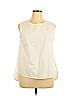 Assorted Brands 100% Cotton White Sleeveless Blouse Size XL - photo 1