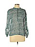 a.n.a. A New Approach 100% Polyester Green Long Sleeve Blouse Size L (petite) - photo 1