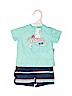 Bundles 100% Cotton Blue Short Sleeve T-Shirt Size 0-3 mo - photo 1
