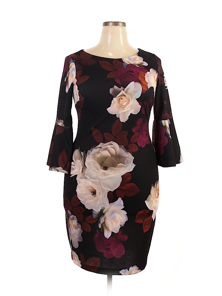 Calvin Klein Black Casual Dress Size 14 - photo 1