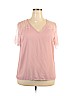 Shein 100% Polyester Pink Short Sleeve Blouse Size 1X - photo 1