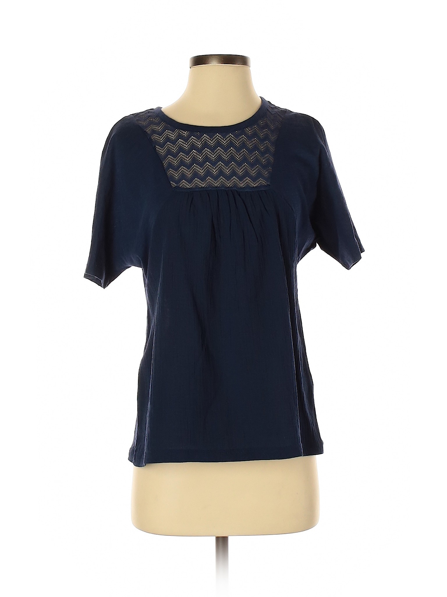 Madewell Women Blue Short Sleeve Blouse XS | eBay
