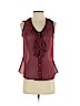 Banana Republic Factory Store 100% Polyester Burgundy Sleeveless Blouse Size S (petite) - photo 1