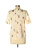 Maeve 100% Cotton Tan Short Sleeve Blouse Size 10 - photo 2
