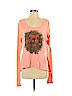 Wildfox 100% Cotton Pink Long Sleeve T-Shirt Size XS - photo 1