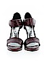 White House Black Market Burgundy Heels Size 6 1/2 - photo 2